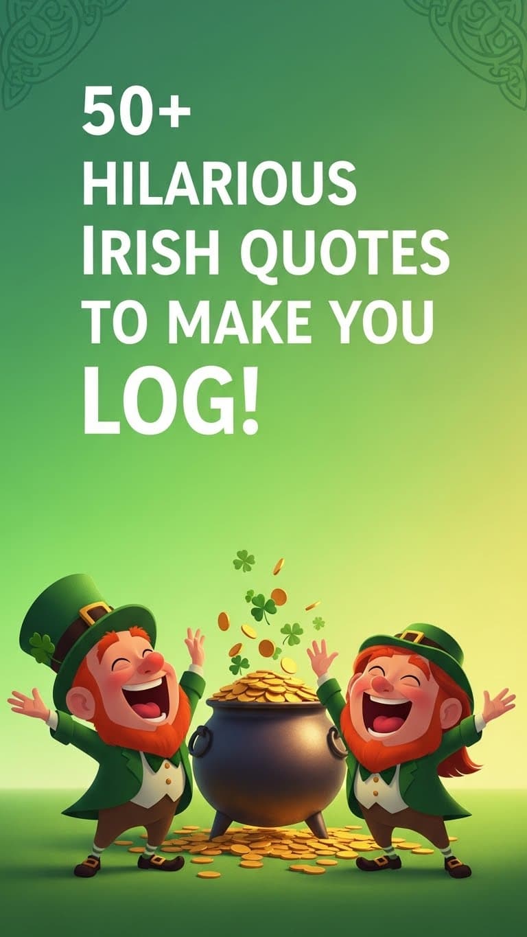 50+ Funny Irish Quotes To Brighten Your Day