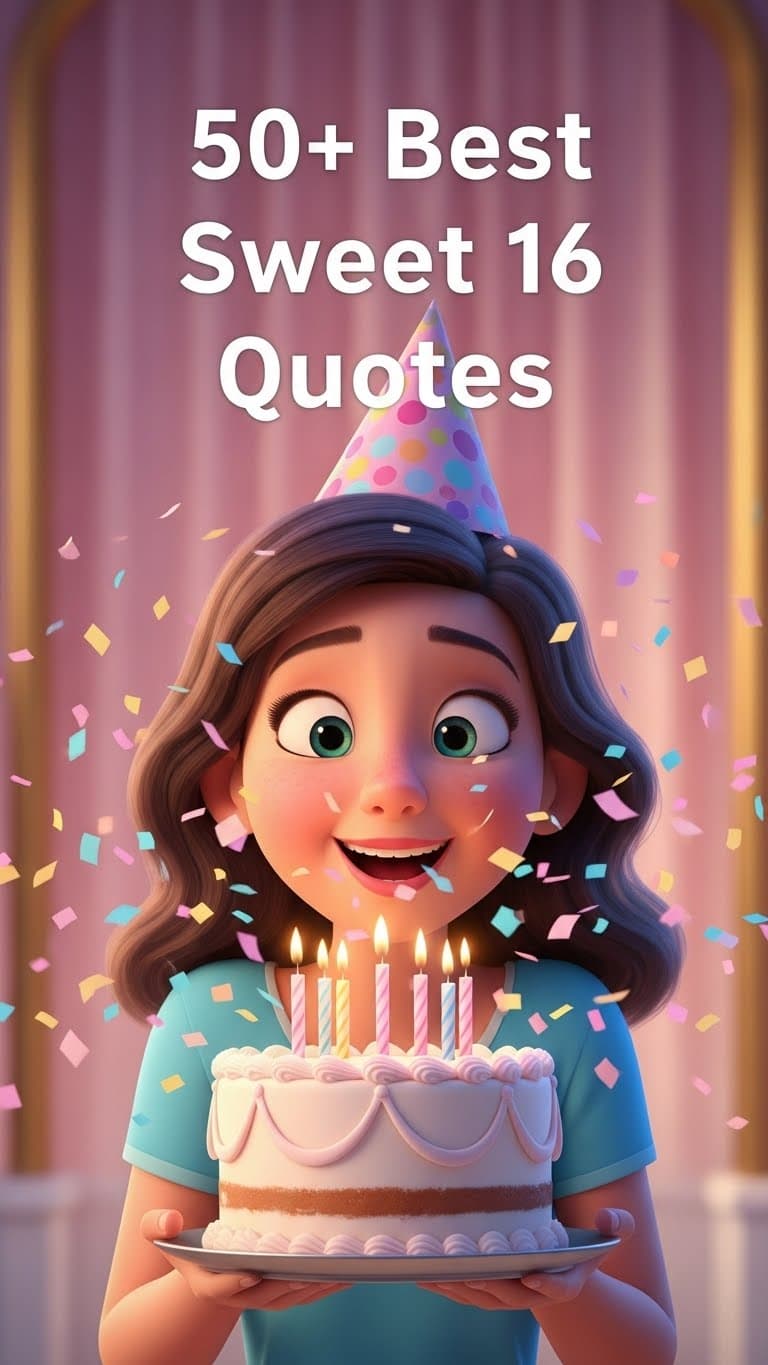 50 Inspiring Sweet 16 Quotes for Turning Sixteen