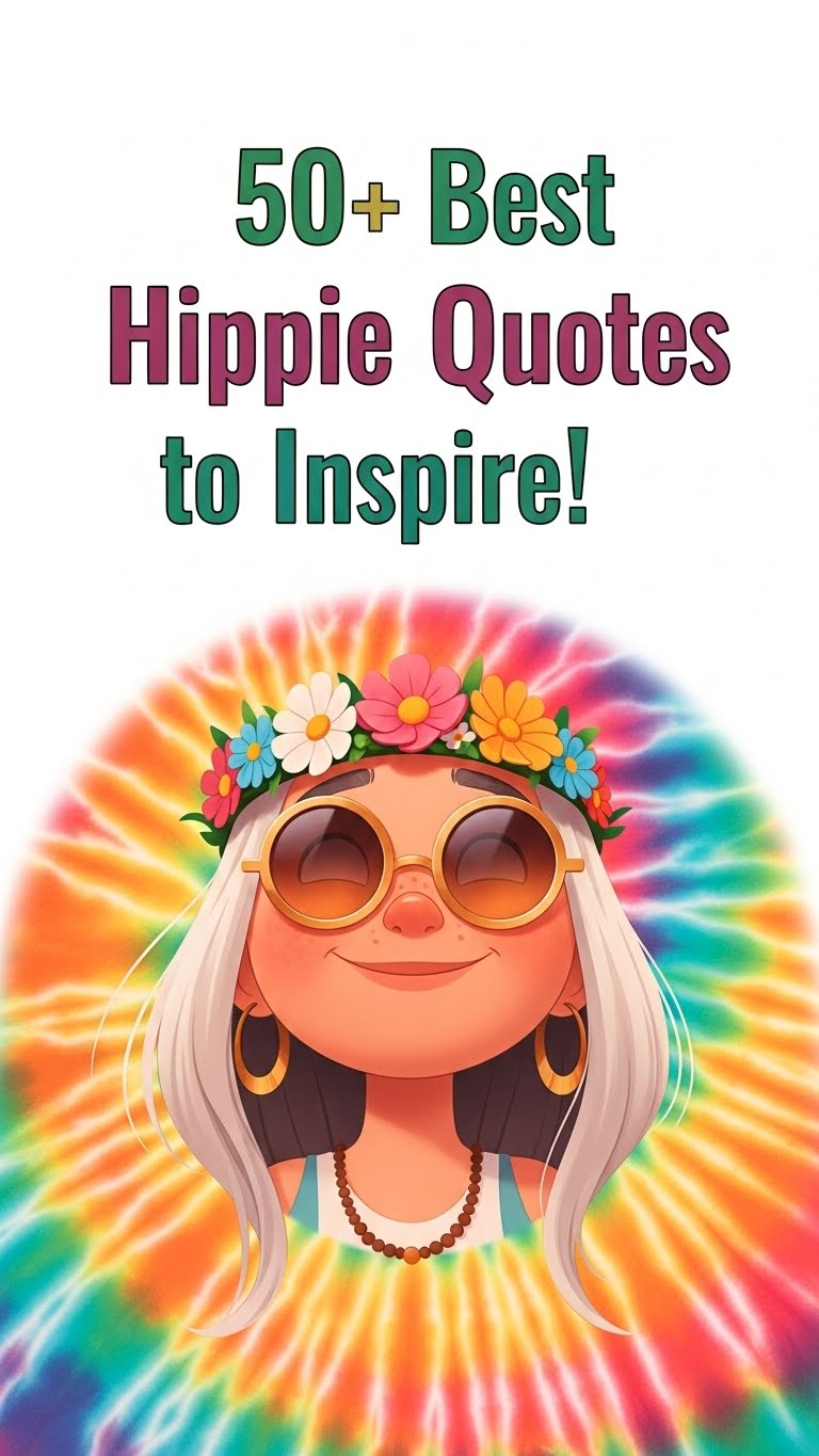 Groovy Vibes: 50+ Hippie Quotes to Inspire Your Soul - Motivational content from ShareVault about inspiration