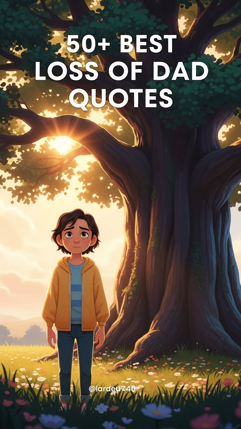 40 Moving Loss of Dad Quotes for Comfort and Healing - Motivational content from ShareVault about grief & healing