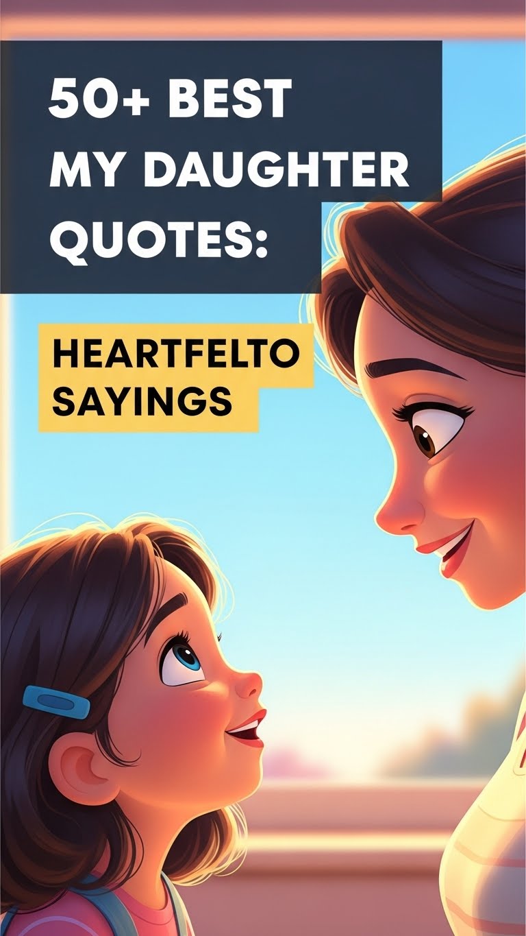 Heartfelt My Daughter Quotes: 50 Inspiring Sayings - Motivational content from ShareVault about family & relationships