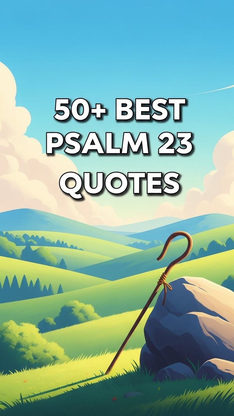 The 40 Best Psalm 23 Quotes for Peace & Strength - Motivational content from ShareVault about spirituality