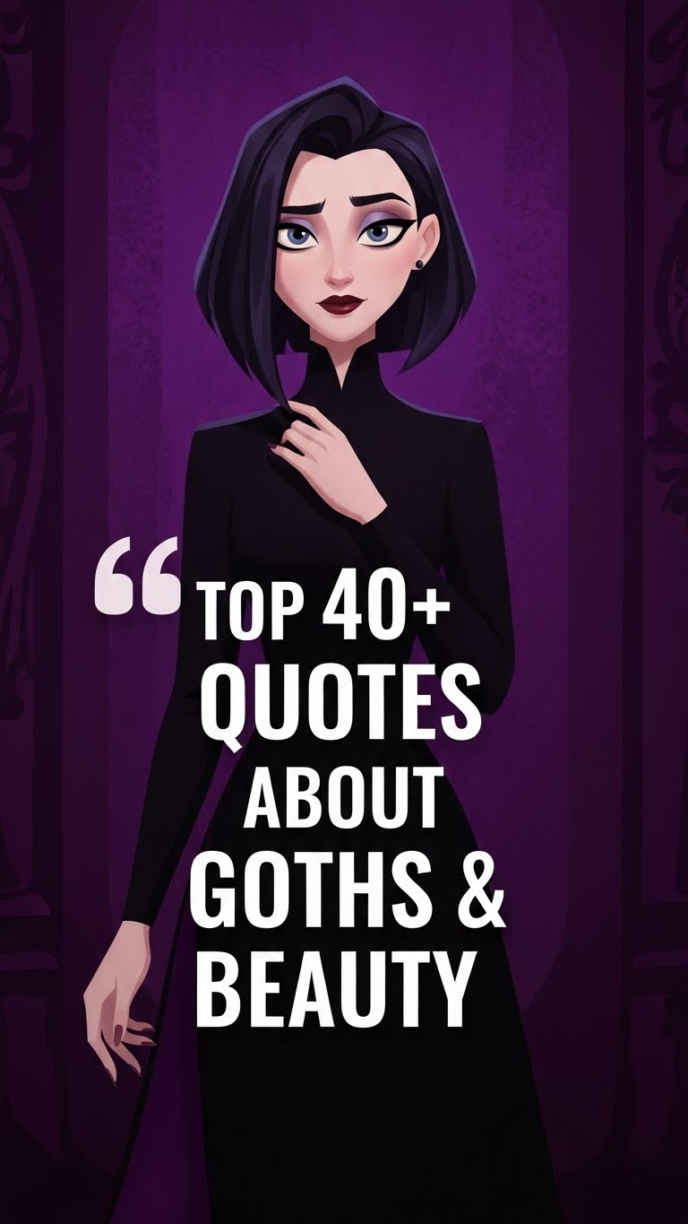 40 Inspiring Quotes About Goths & Dark Beauty - Motivational content from ShareVault about culture and lifestyle