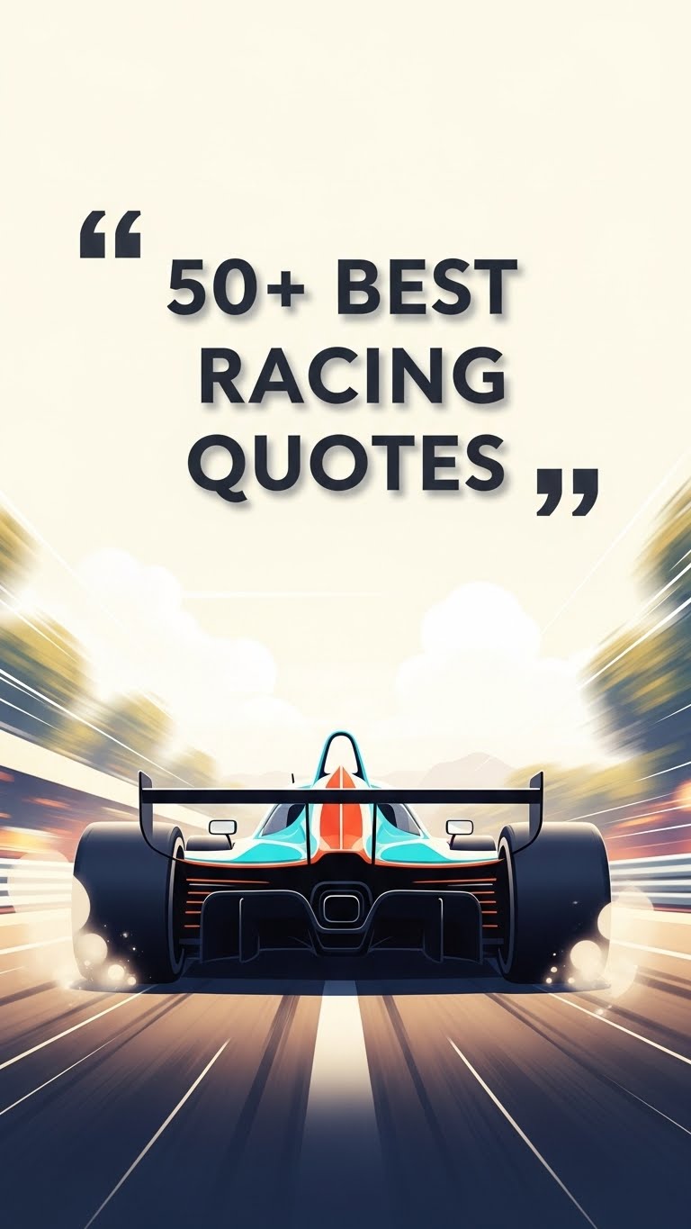 35 Inspiring Racing Quotes for Success & Speed - Motivational content from ShareVault about inspiration