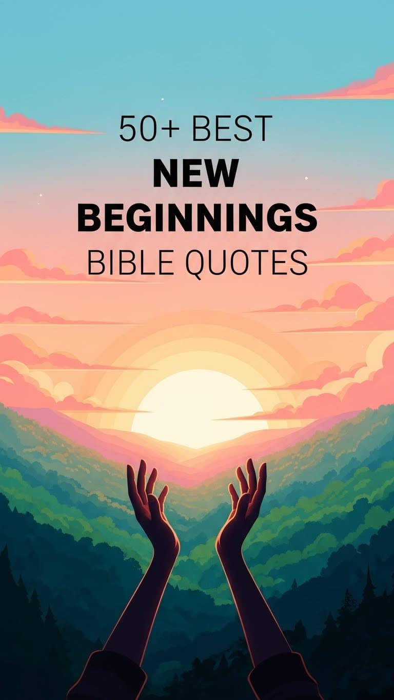 35 Inspiring Bible Quotes About New Beginnings