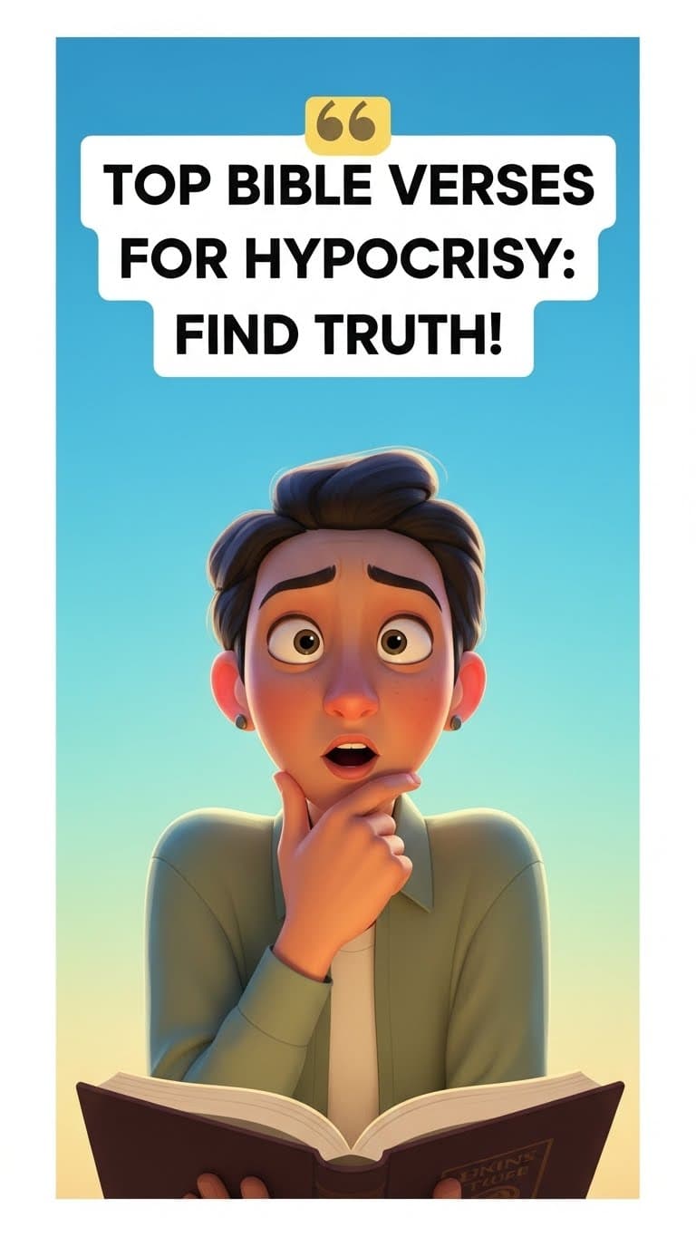 37 Powerful Bible Quotes for Hypocrites & Self-Reflection