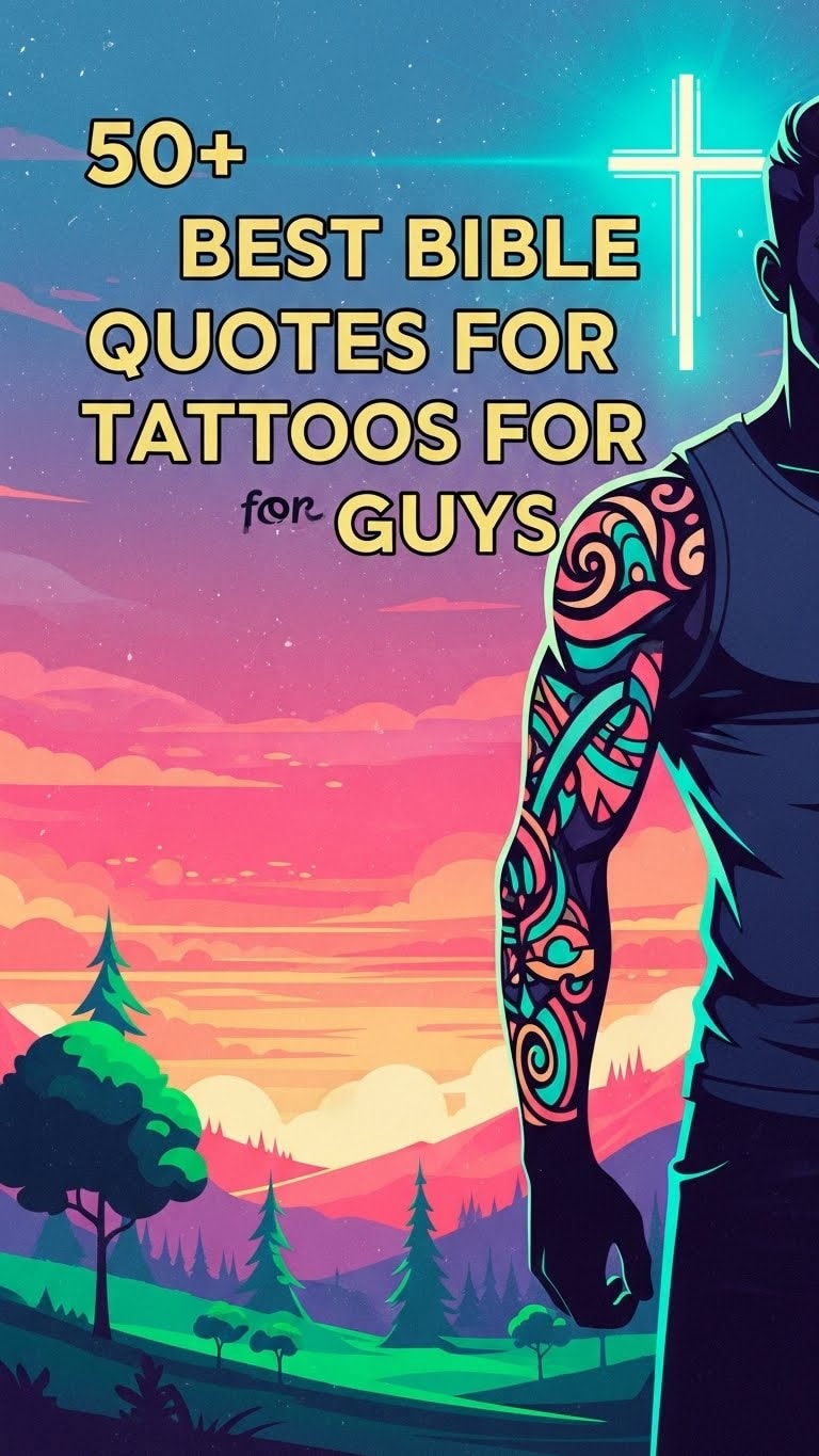 Bible Quotes for Tattoos for Guys: 50 Inspiring Verses Bible Quotes for Tattoos for Guys: 50 Inspiring Verses - Motivational content from ShareVault about faith