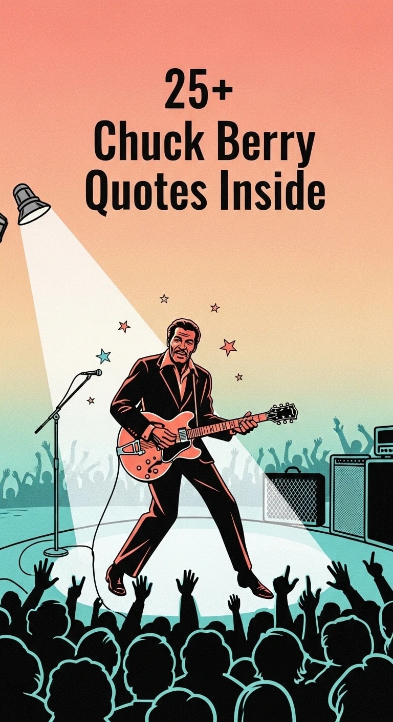 Chuck Berry's Legacy: Influential Quotes on Rock & Roll's Sound Chuck Berry's Legacy: Influential Quotes on Rock & Roll's Sound - Motivational content from ShareVault about daily inspiration