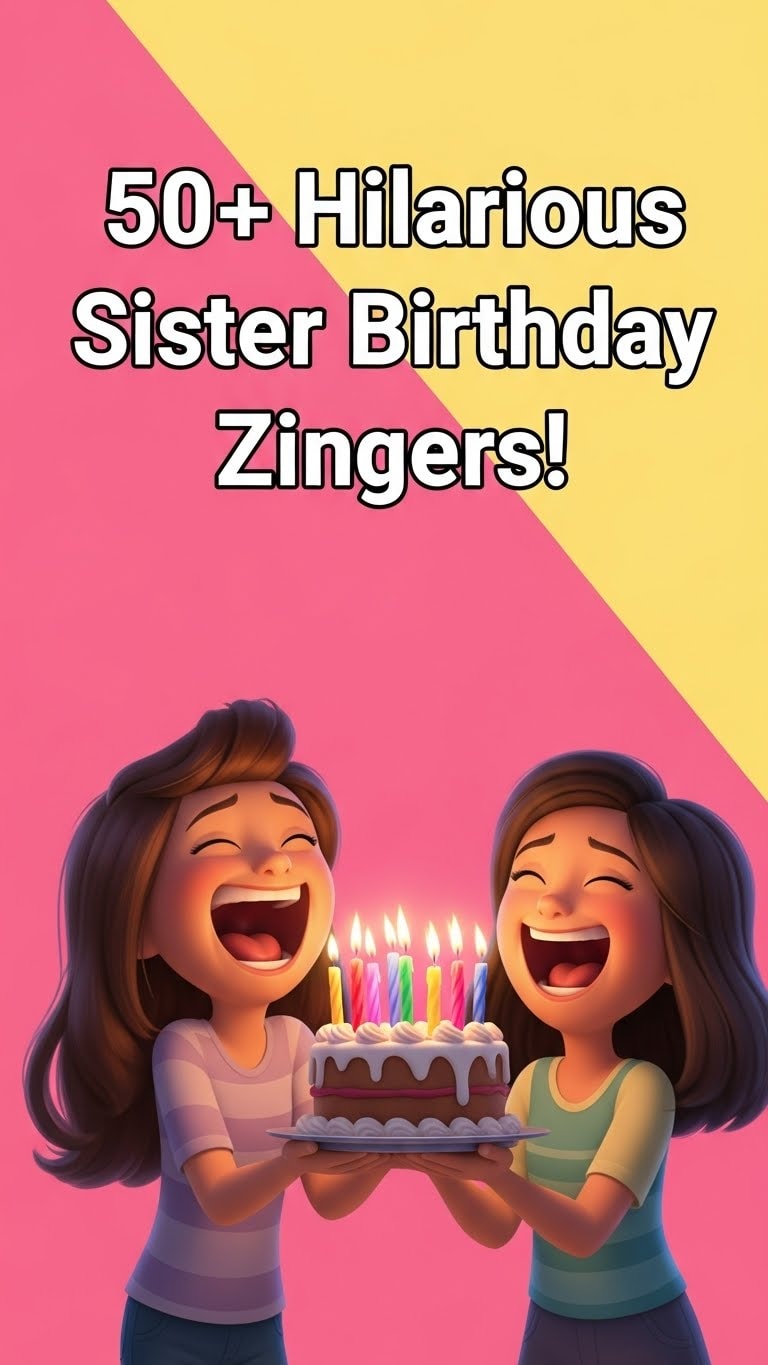 40+ Hilarious Funny Sister Birthday Quotes for Her Big Day 40+ Hilarious Funny Sister Birthday Quotes for Her Big Day - Motivational content from ShareVault about family & relationships