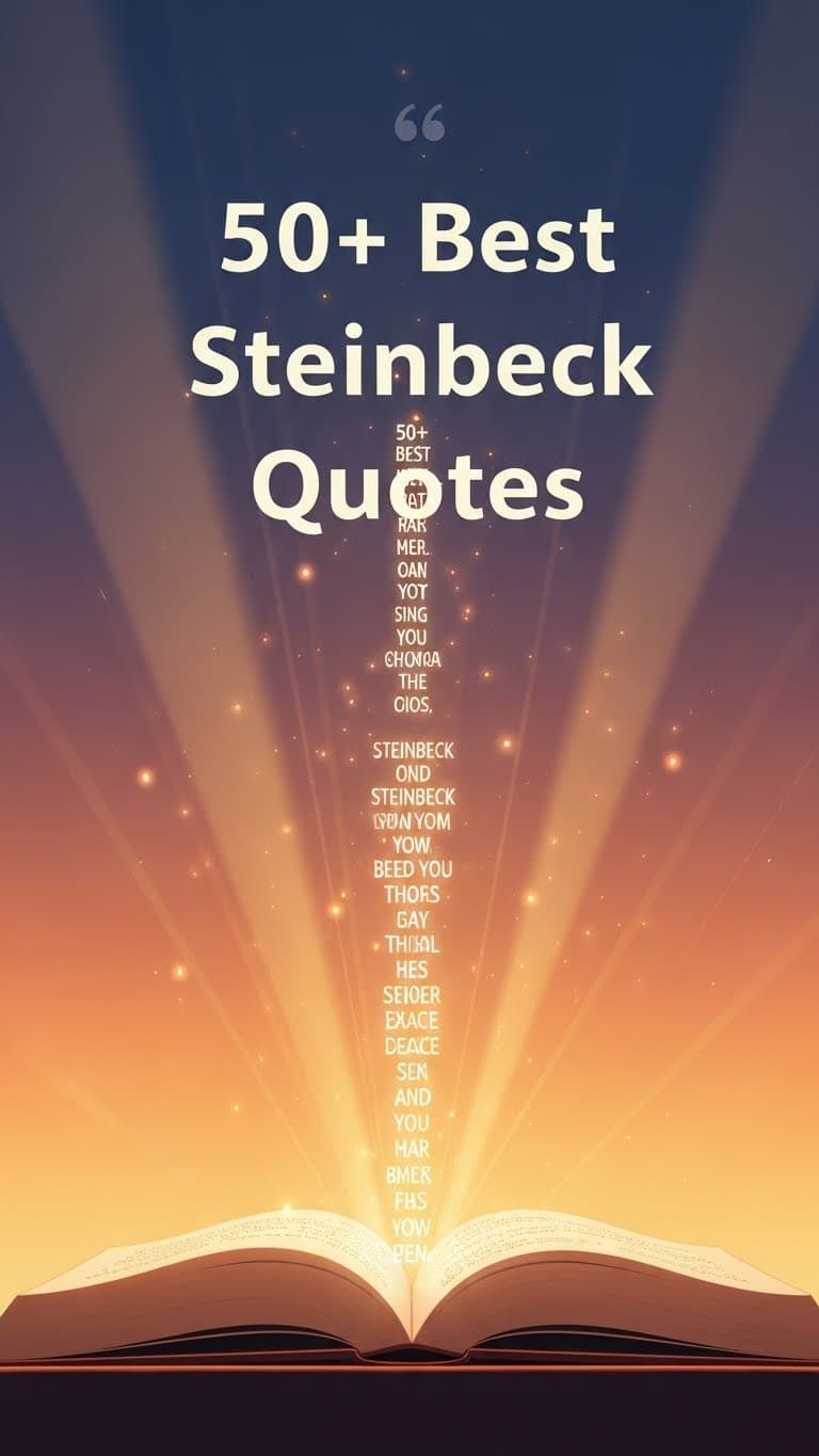 Timeless Wisdom: 50 John Steinbeck Quotes to Inspire You
