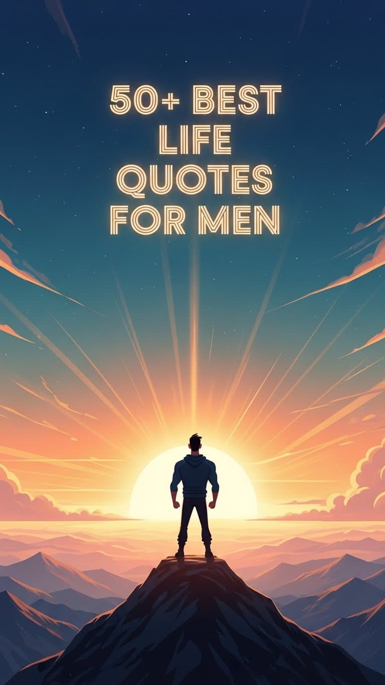 40+ Powerful Life Quotes for Men: Purpose & Resilience
