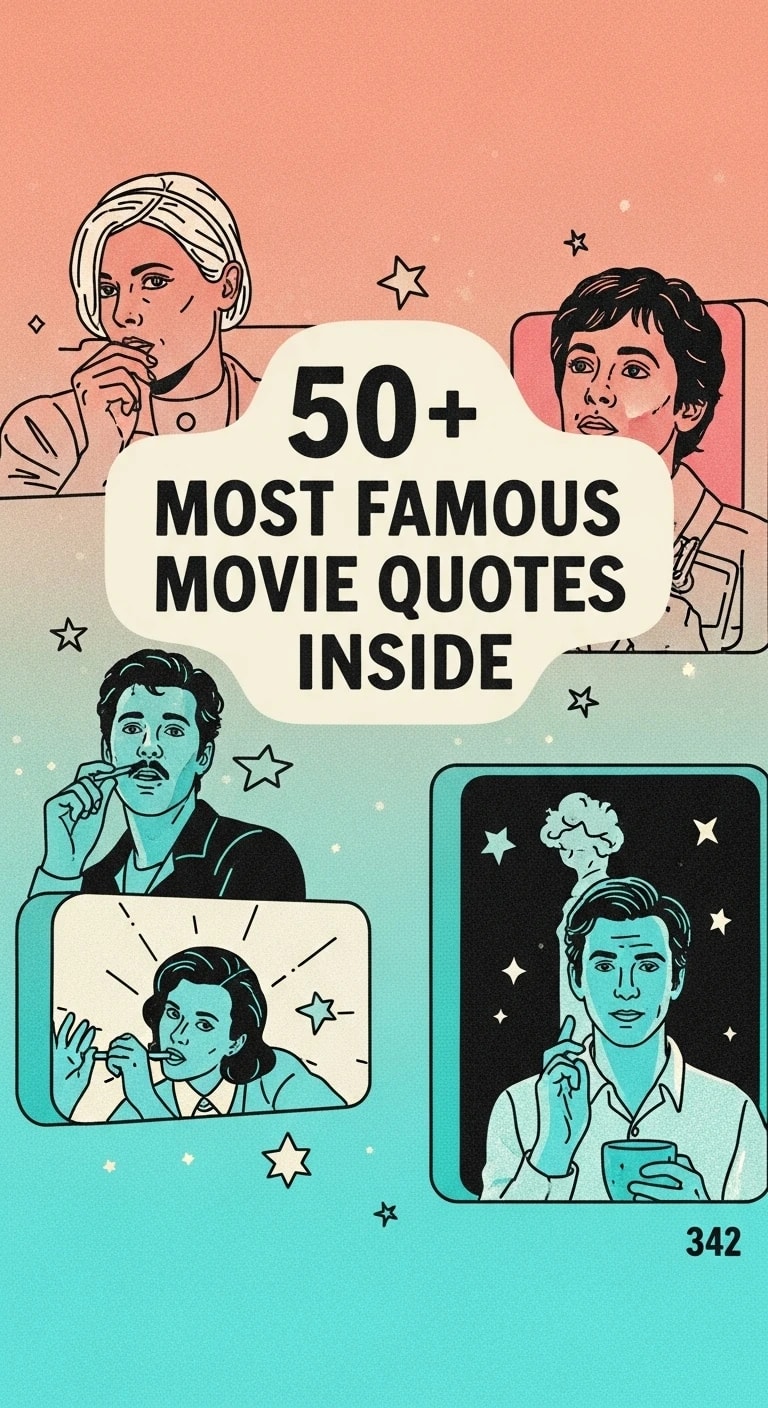 The Ultimate List: Most Famous Movie Quotes of All Time The Ultimate List: Most Famous Movie Quotes of All Time - Motivational content from ShareVault about daily inspiration