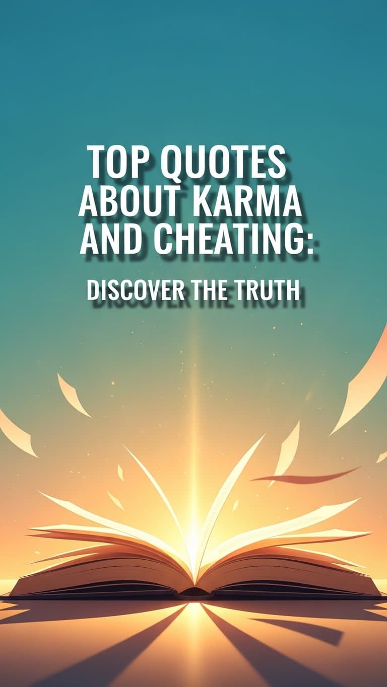 40 Powerful Quotes About Karma and Cheating