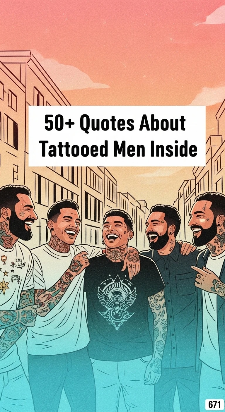 Ink & Inspiration: The Most Captivating Quotes About Tattooed Men Ink & Inspiration: The Most Captivating Quotes About Tattooed Men - Motivational content from ShareVault about daily inspiration