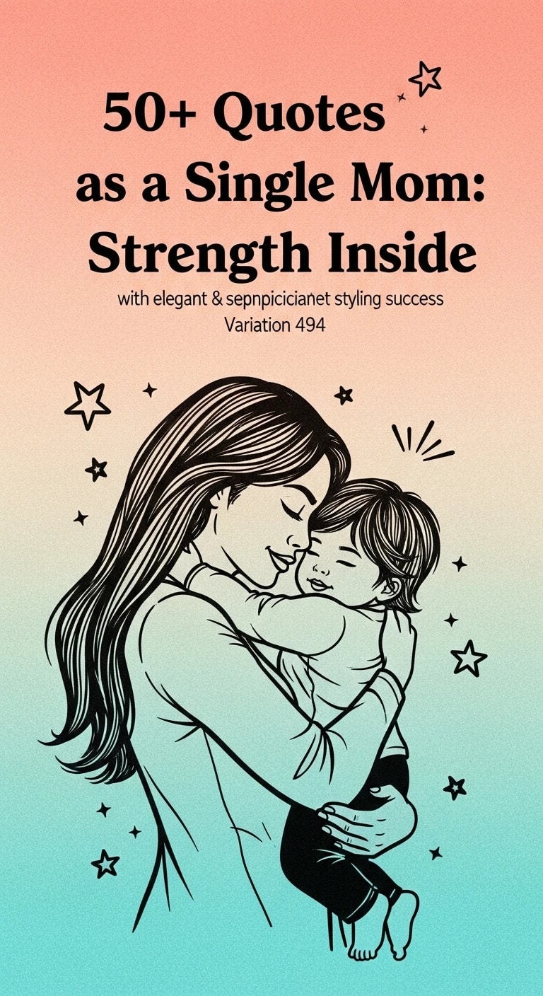 Quotes as a Single Mom: Inspiration & Strength for Solo Parenting Quotes as a Single Mom: Inspiration & Strength for Solo Parenting - Motivational content from ShareVault about daily inspiration