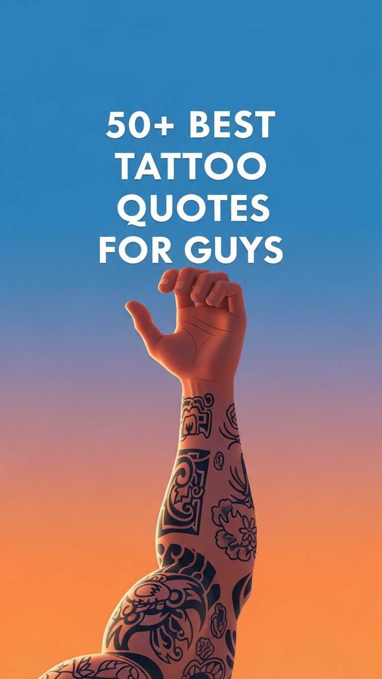Tattoo Quotes for Guys: 50 Inspiring Ideas Tattoo Quotes for Guys: 50 Inspiring Ideas - Motivational content from ShareVault about tattoos