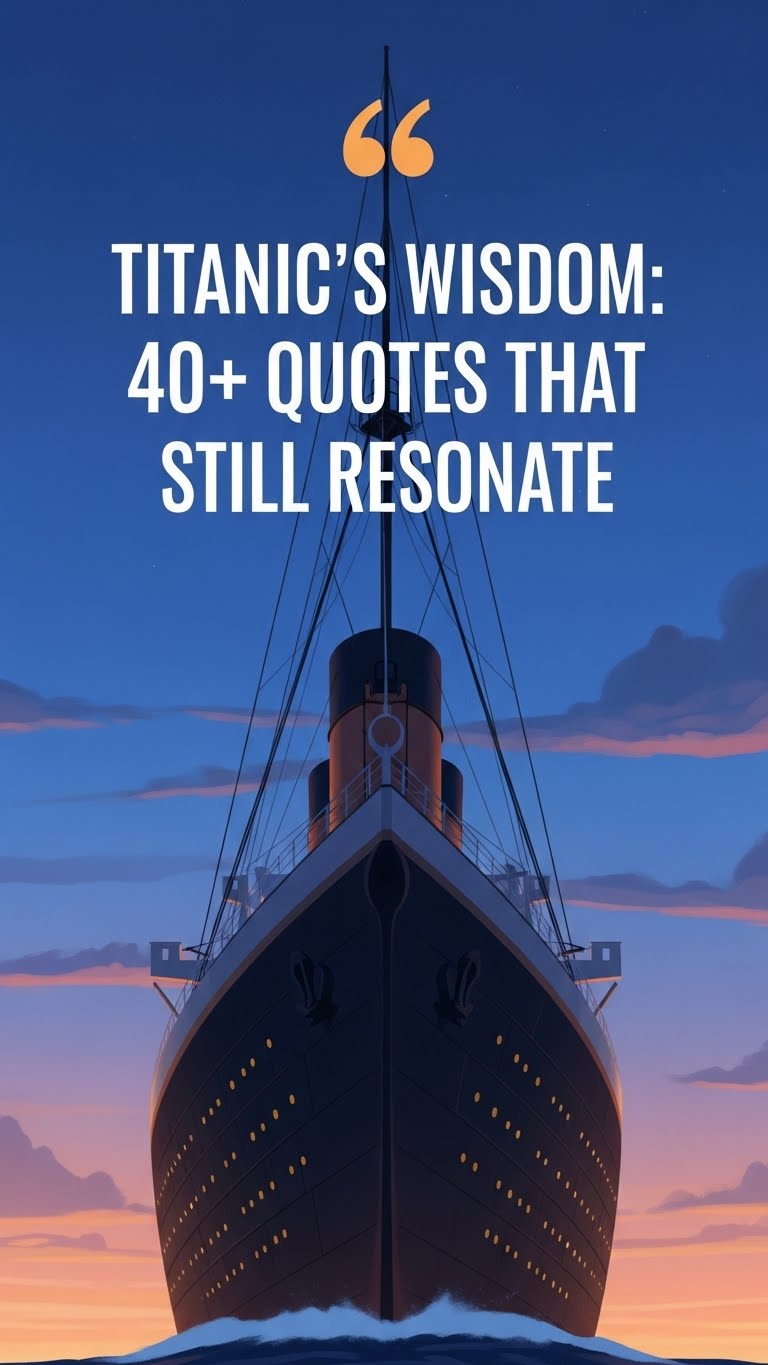 Titanic's Timeless Words: 30+ Quotes to Inspire You Titanic's Timeless Words: 30+ Quotes to Inspire You - Motivational content from ShareVault about history