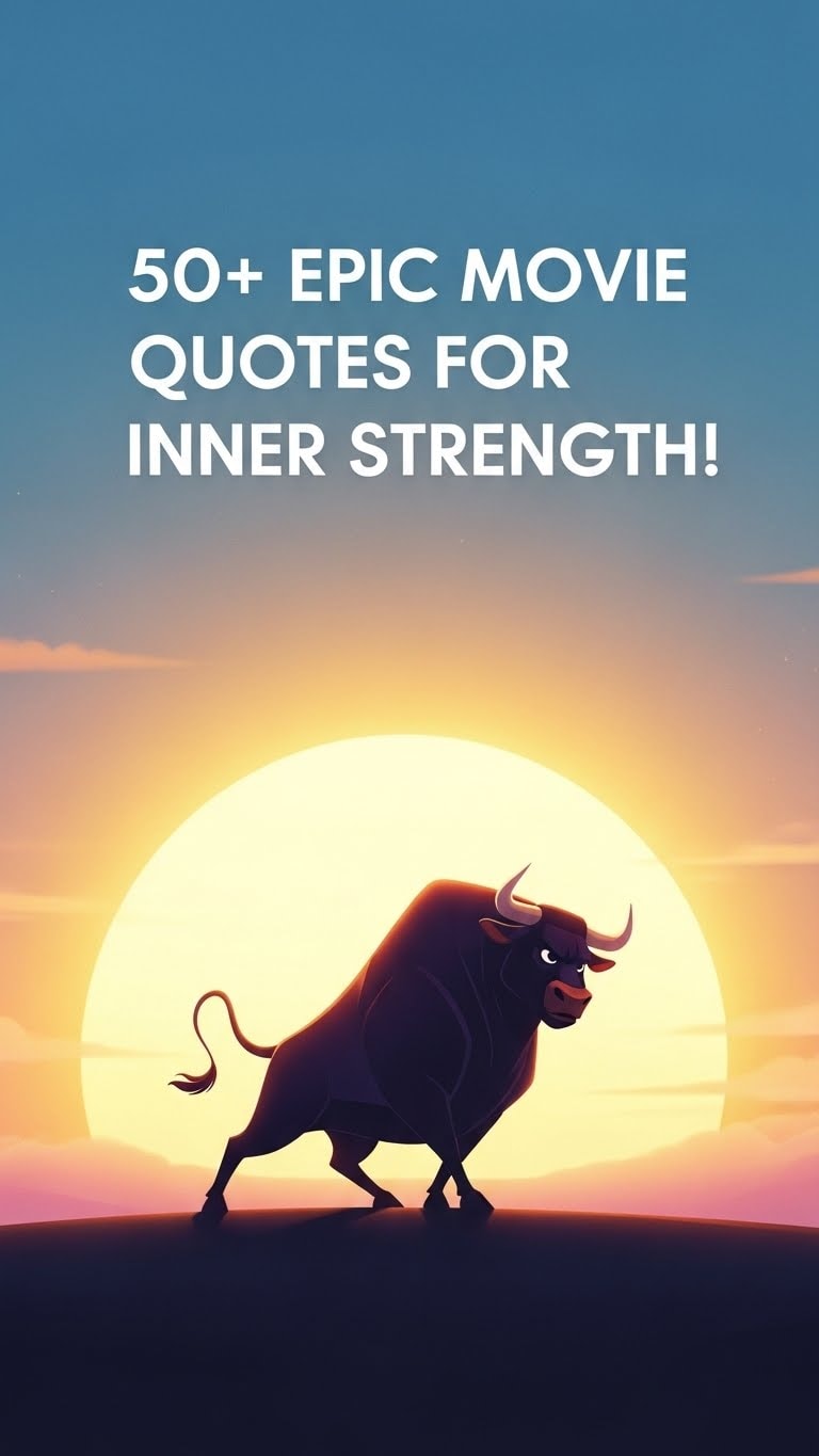 Strong Like Bull: Epic Movie Quotes for Inner Strength Strong Like Bull: Epic Movie Quotes for Inner Strength - Motivational content from ShareVault about inspiration