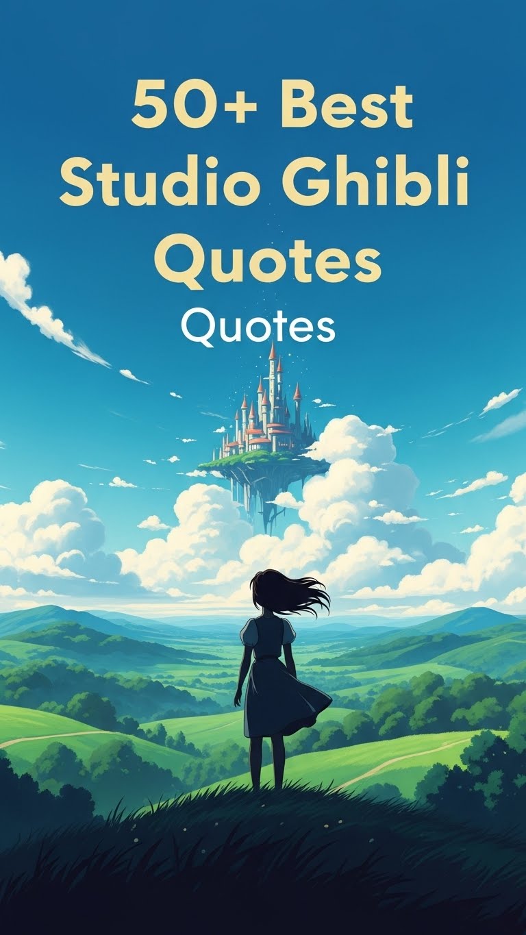 40 Inspiring Studio Ghibli Quotes on Life, Magic & Courage 40 Inspiring Studio Ghibli Quotes on Life, Magic & Courage - Motivational content from ShareVault about inspiration