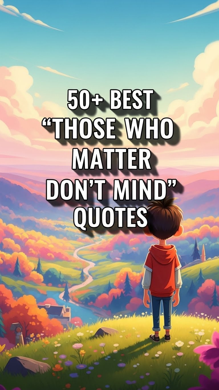 35 Quotes Proving Those Who Matter Don't Mind 35 Quotes Proving Those Who Matter Don't Mind - Motivational content from ShareVault about personal development