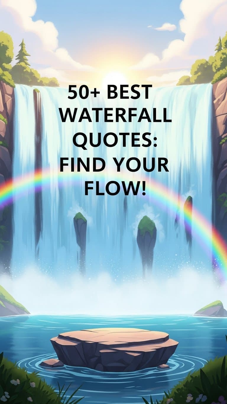 41+ Inspiring Waterfall Quotes on Flow, Power, and Resilience